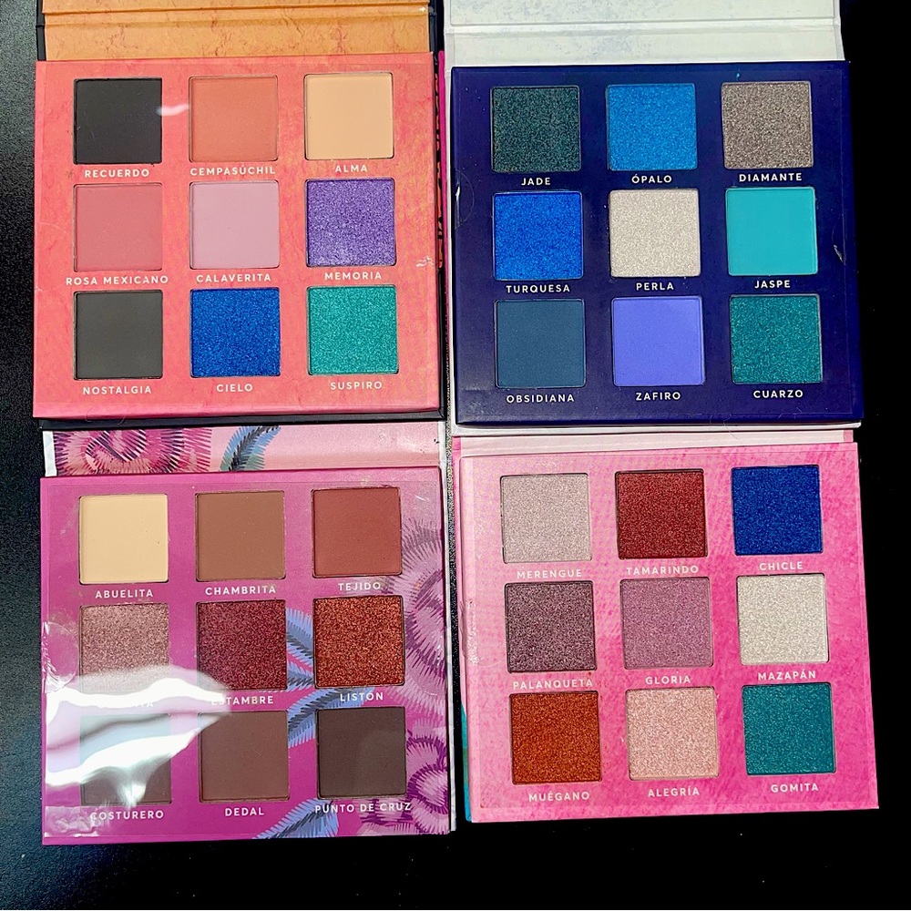 4 Macaria eyeshadow palettes